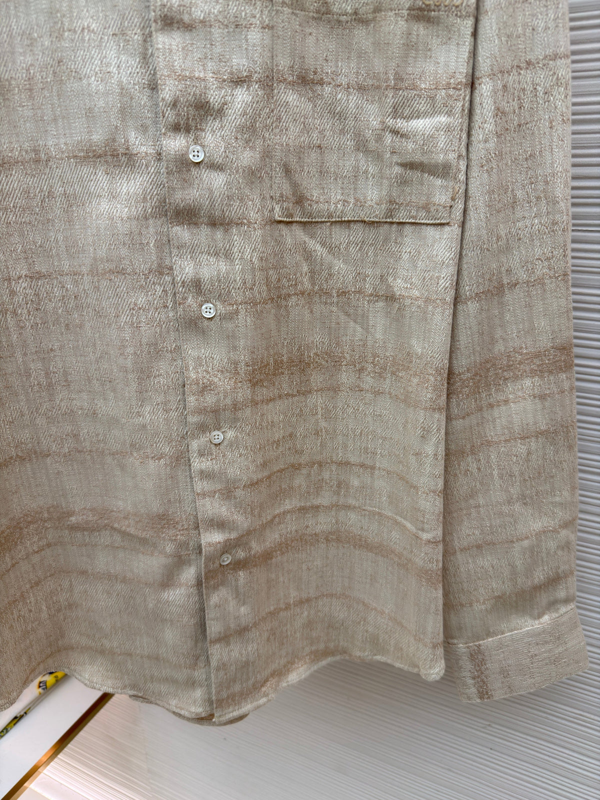 Graues Flanell-Karohemd Langarm – Herren