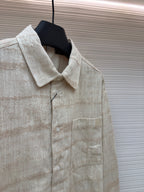 Graues Flanell-Karohemd Langarm – Herren