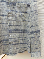 Graues Flanell-Karohemd Langarm – Herren