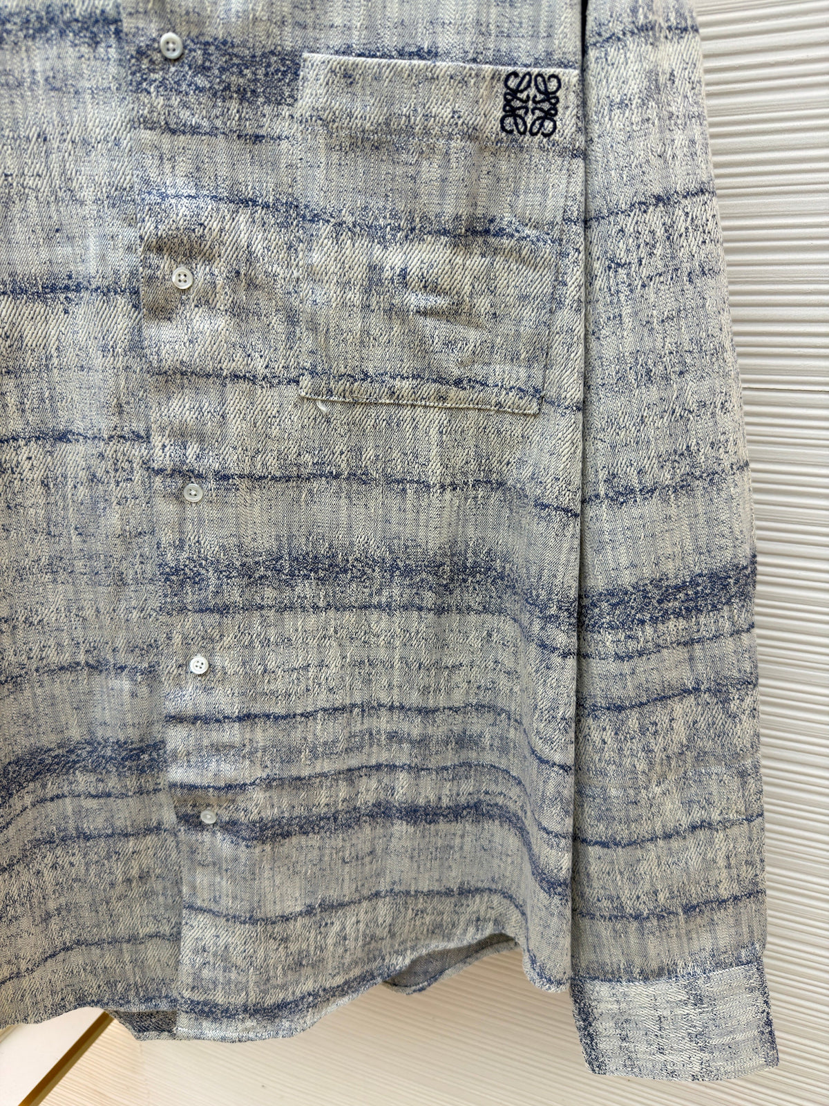 Graues Flanell-Karohemd Langarm – Herren