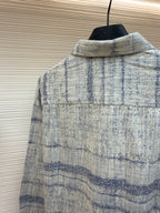 Graues Flanell-Karohemd Langarm – Herren