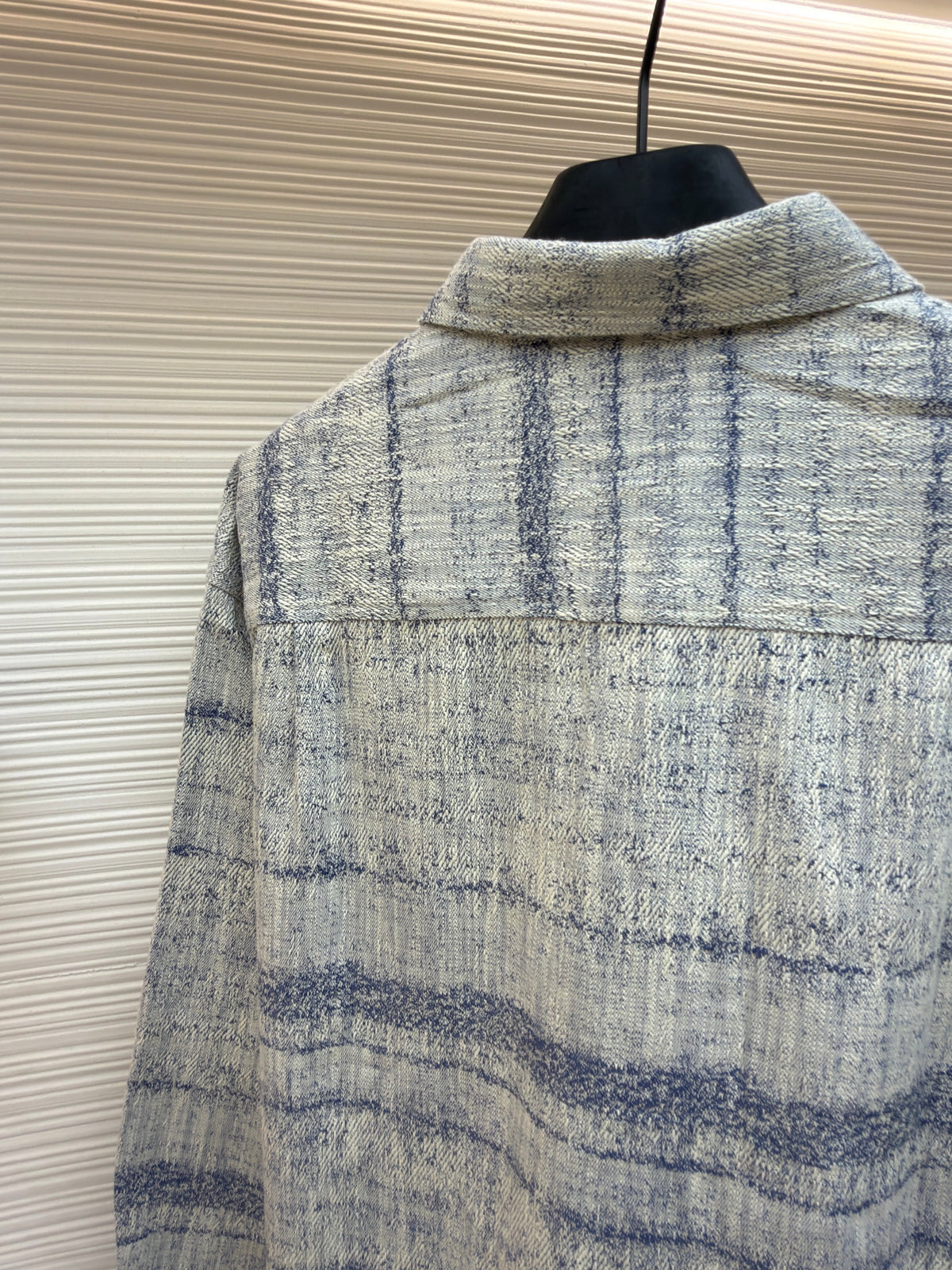 Graues Flanell-Karohemd Langarm – Herren