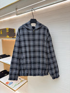 Schwarzes Flanell-Hemd im Karodesign – Herren