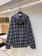 Schwarzes Flanell-Hemd im Karodesign – Herren