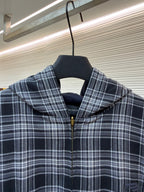 Schwarzes Flanell-Hemd im Karodesign – Herren