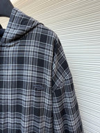 Schwarzes Flanell-Hemd im Karodesign – Herren