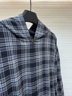 Schwarzes Flanell-Hemd im Karodesign – Herren