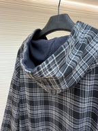 Schwarzes Flanell-Hemd im Karodesign – Herren