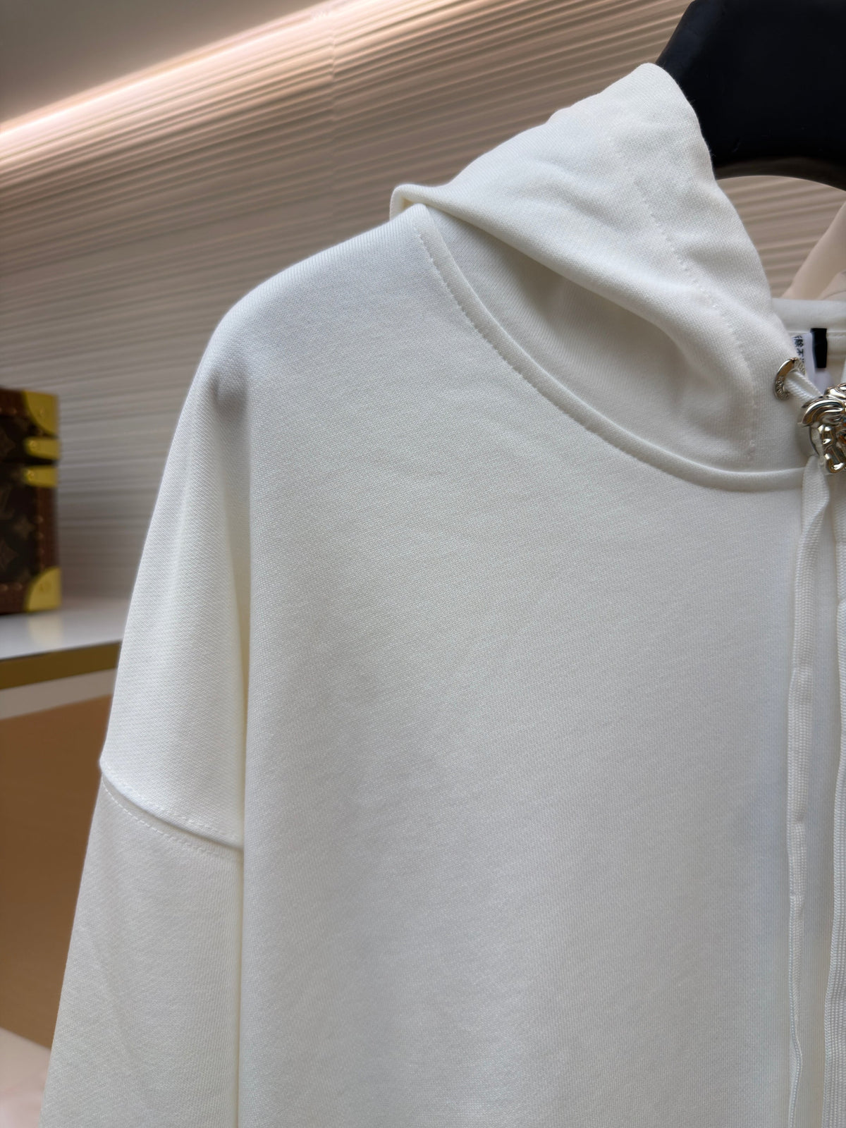 Black Cotton Plain Pullover - Men's
