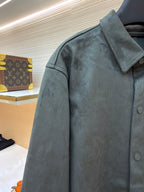 Graues Overshirt aus Baumwolle mit Taschen - Herren