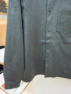 Graues Overshirt aus Baumwolle mit Taschen - Herren