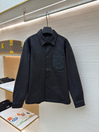 Graues Overshirt aus Baumwolle mit Taschen - Herren