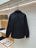 Graues Overshirt aus Baumwolle mit Taschen - Herren