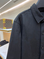 Graues Overshirt aus Baumwolle mit Taschen - Herren
