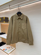Graues Overshirt aus Baumwolle mit Taschen - Herren