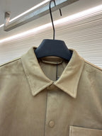 Graues Overshirt aus Baumwolle mit Taschen - Herren