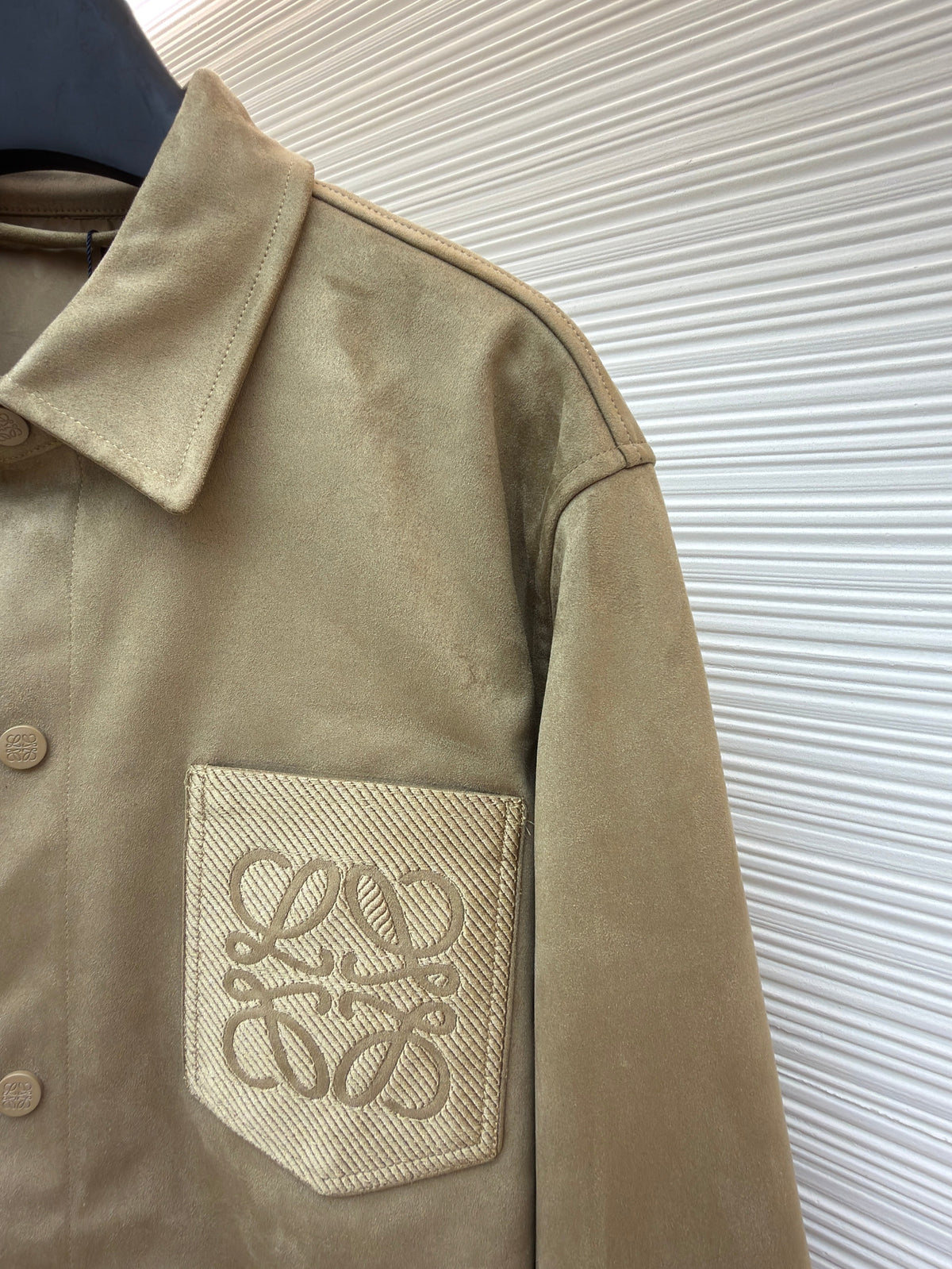 Graues Overshirt aus Baumwolle mit Taschen - Herren