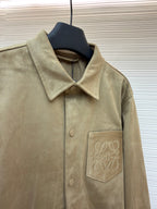 Graues Overshirt aus Baumwolle mit Taschen - Herren