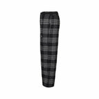 Schwarzer gerader Woll-Check - Herren