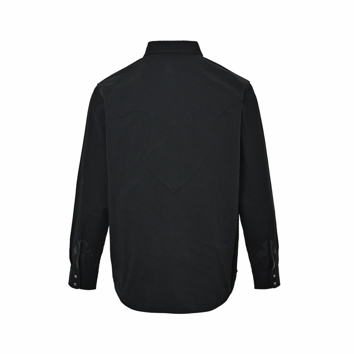 Schwarzes Langarmshirt aus Baumwolle – Herren