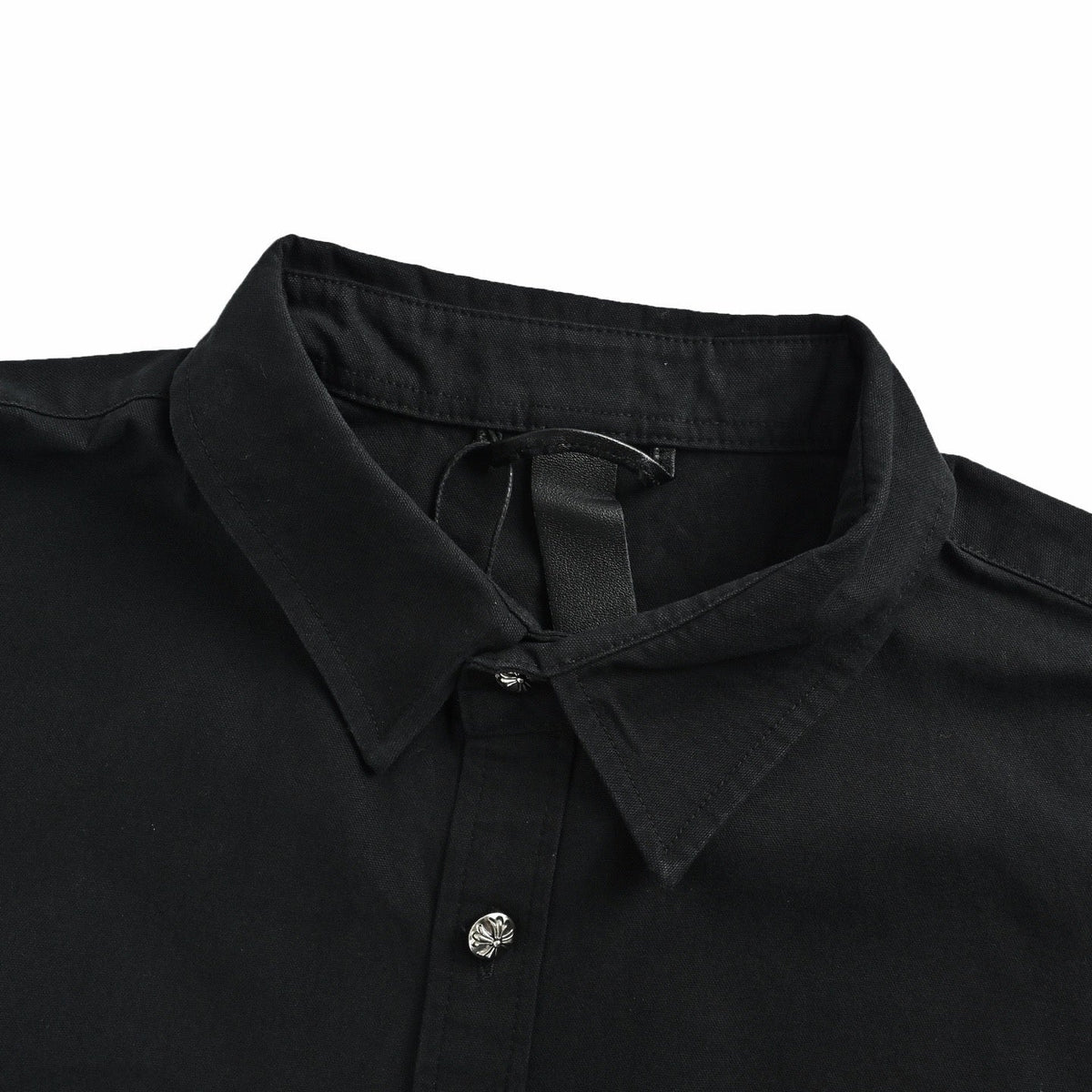 Schwarzes Langarmshirt aus Baumwolle – Herren