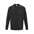 Grey Cotton Pocket Long-Sleeve - Men's
