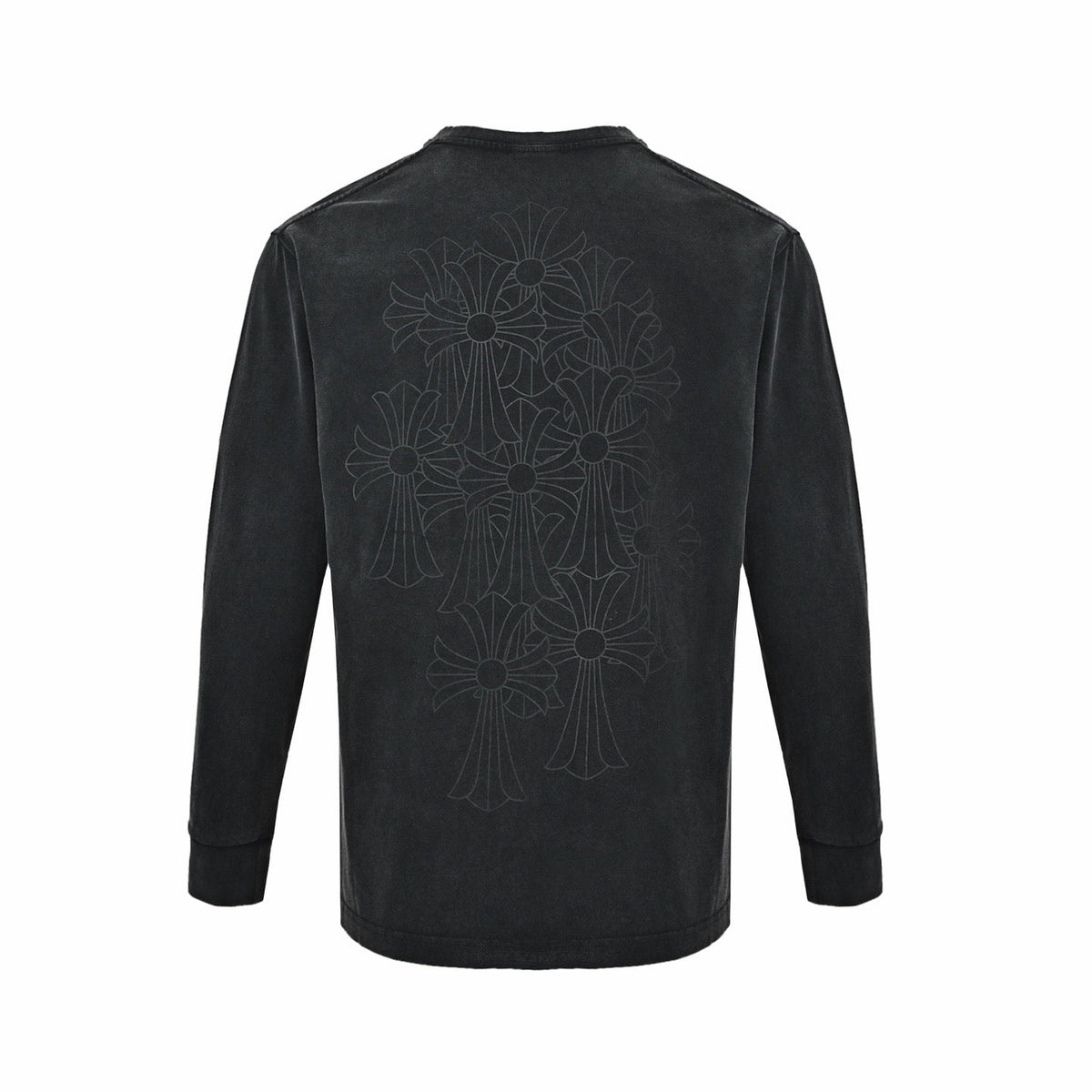 Grey Cotton Pocket Long-Sleeve - Men's