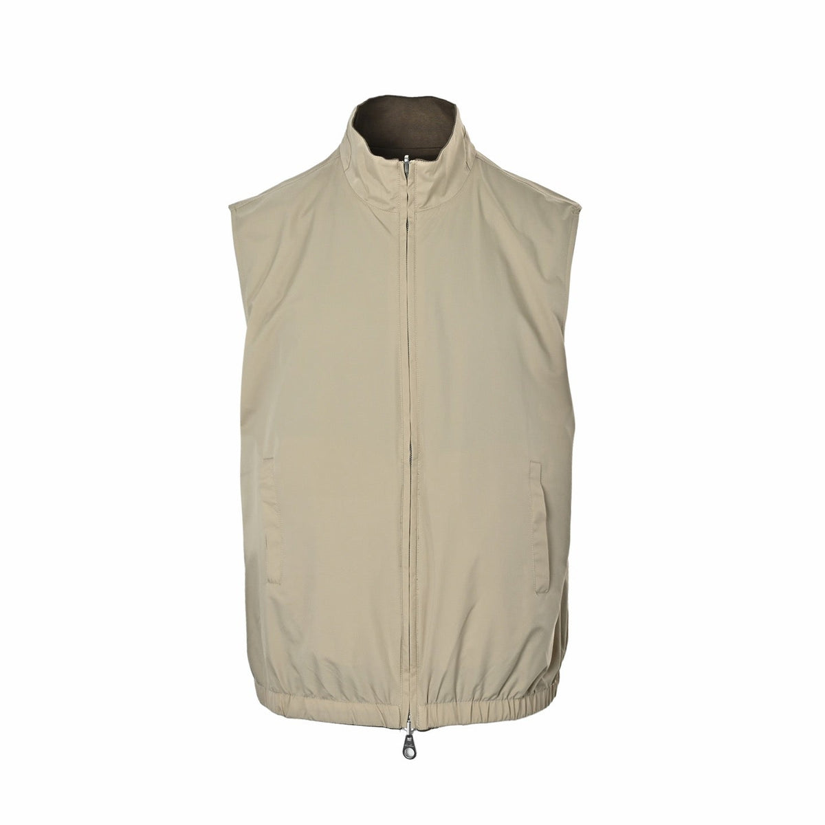 Beige Nylon Weste - Herren