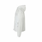 Schwarz Nylon Kapuzenjacke mit Kontrastkordel – Herren