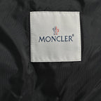 Schwarze Nylon-Kapuzenjacke mit farblich abgesetztem Reißverschluss – Herren