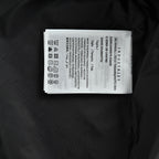 Schwarze Nylon-Kapuzenjacke mit farblich abgesetztem Reißverschluss – Herren