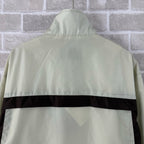 Creme-Jersey-Trainingsanzugjacke mit Kontraststreifen – Herren