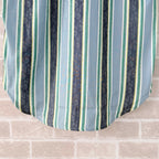 Green Cotton Striped Short-Sleeve - Men's