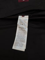 Schwarz Nylon Uni Kapuze - Herren