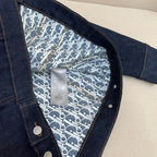 Blaue Jeans-Trucker-Jacke - Herren