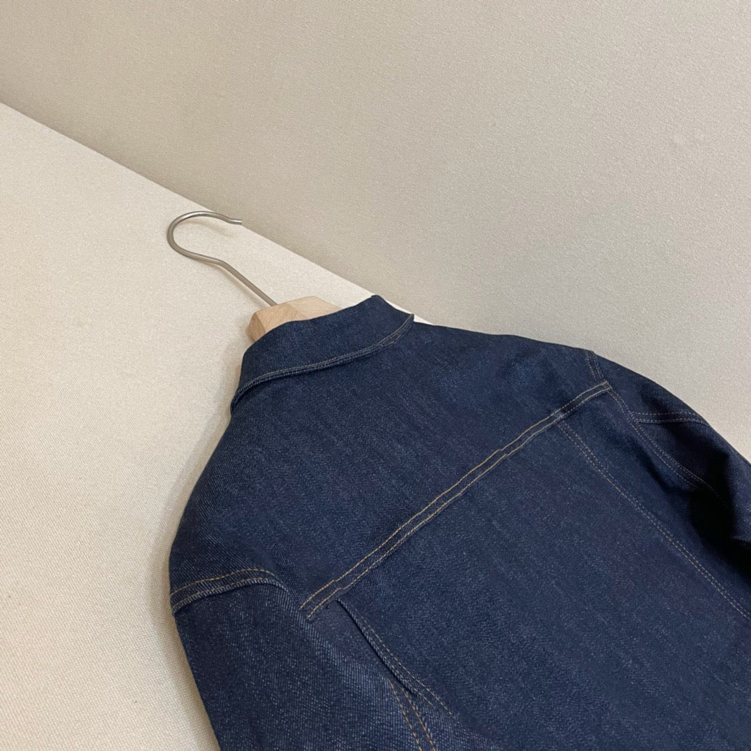 Blaue Jeans-Trucker-Jacke - Herren