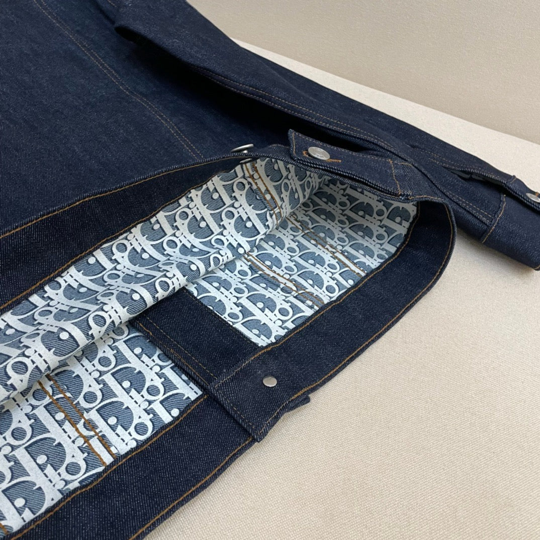 Blaue Jeans-Trucker-Jacke - Herren