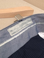 Navy Cotton Plain Straight - Men's
