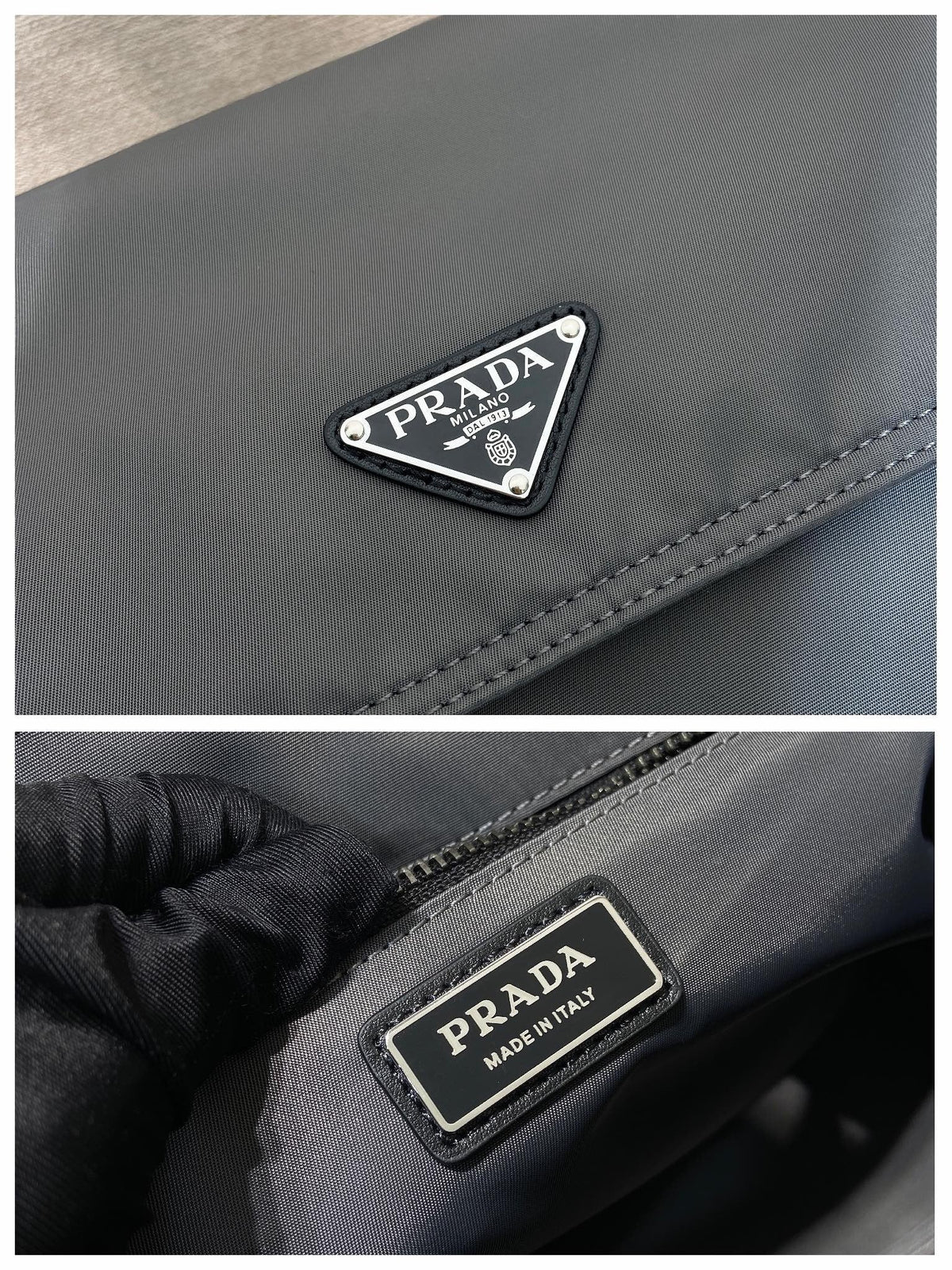 Messenger-Umhängetasche aus Nylon mit Schnalle