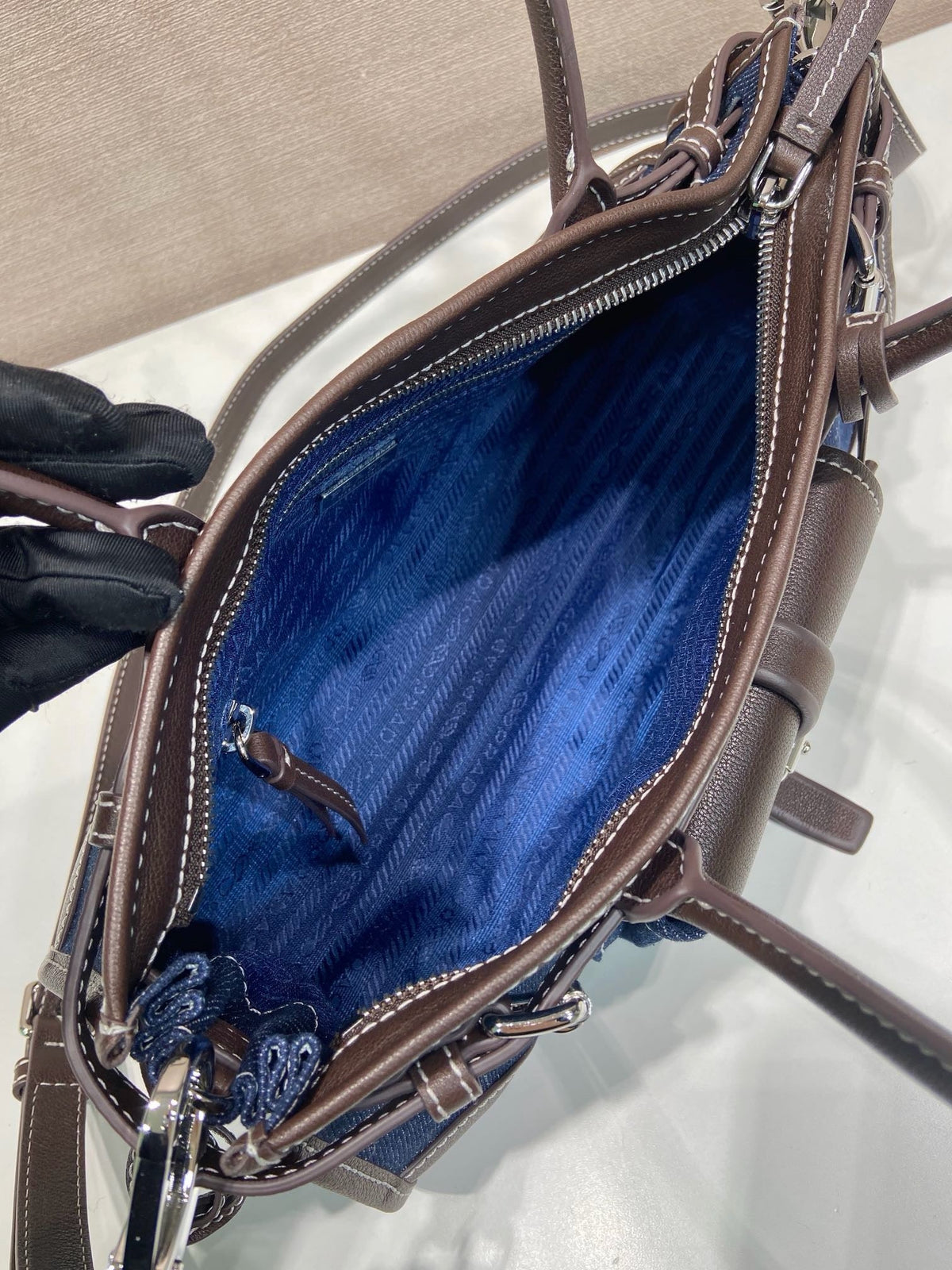 Blue Shoulder Bag