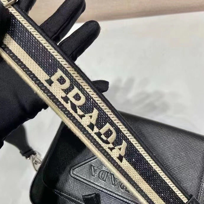 Brique Zip Logo Strap Crossbody Bag
