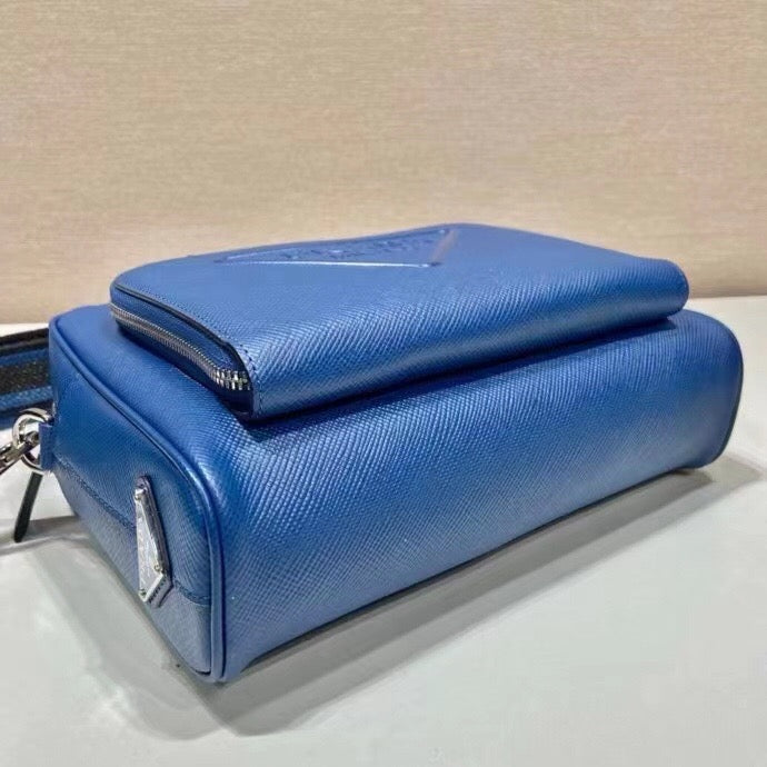 Brique Zip Logo Strap Crossbody Bag