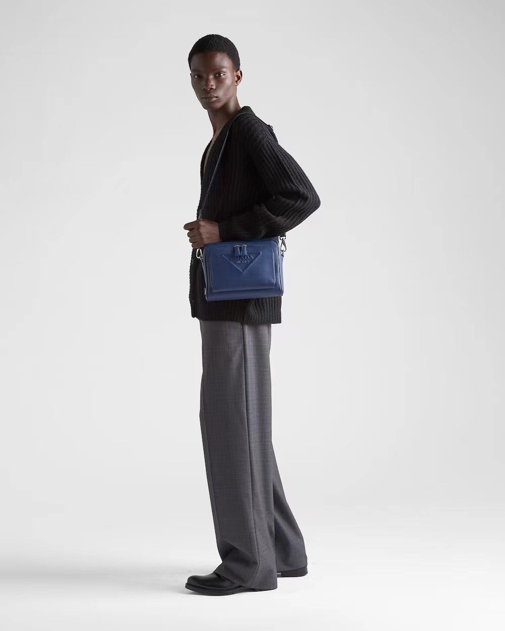 Brique Zip Logo Strap Crossbody Bag