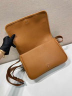Leather Flap Crossbody Bag