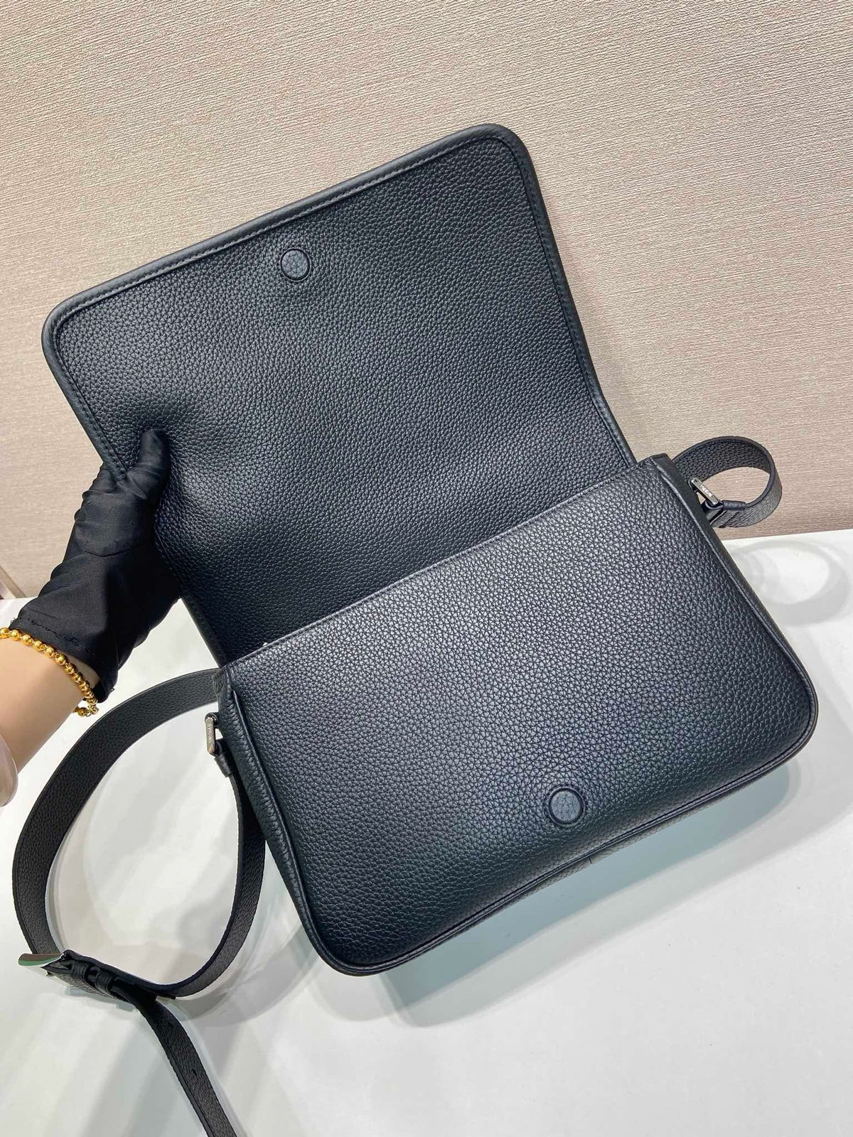 Leather Flap Crossbody Bag