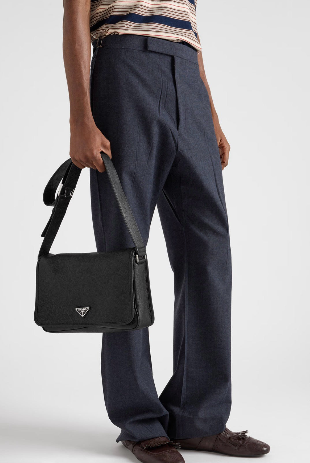 Leather Flap Crossbody Bag