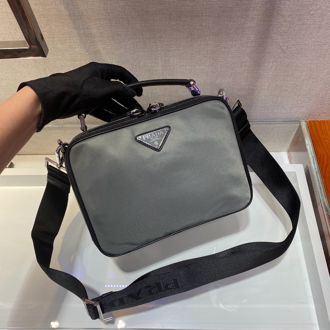 Nylon Box Crossbody Bag