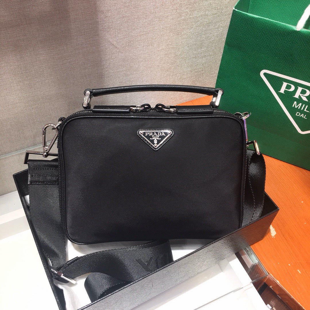 Nylon Box Crossbody Bag