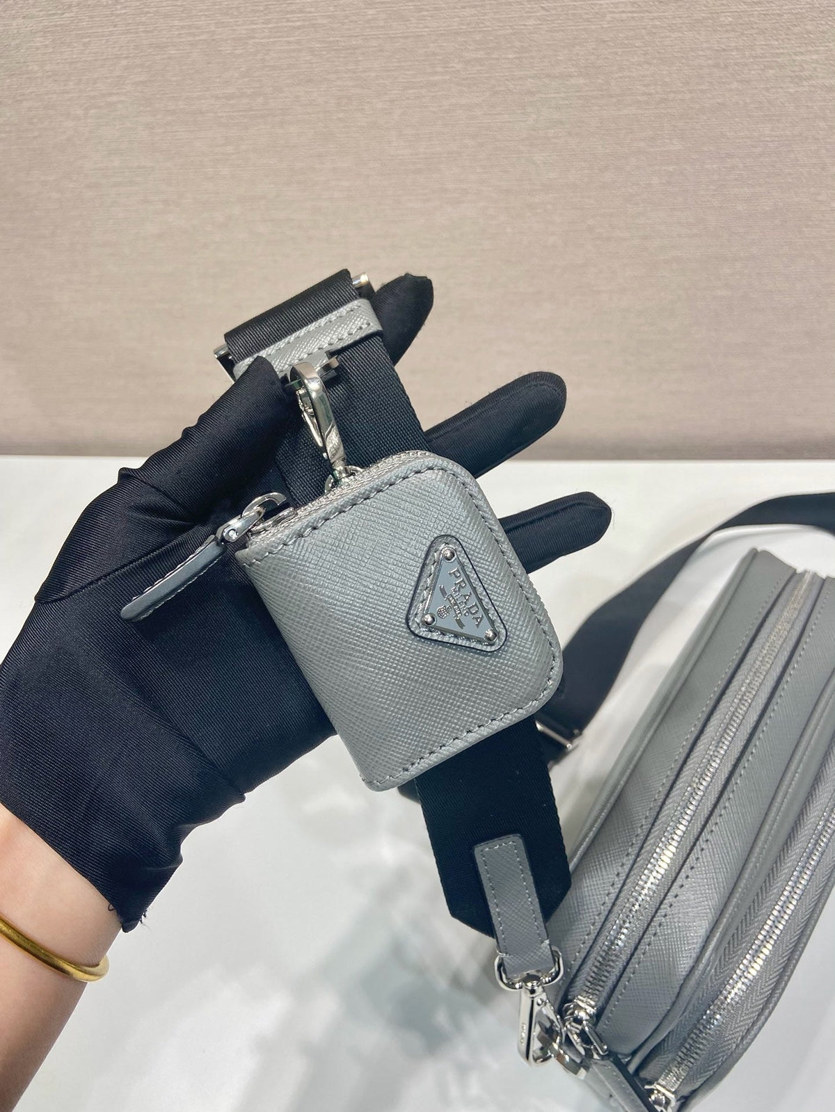Nylon-Kameratasche mit Umhängegurt