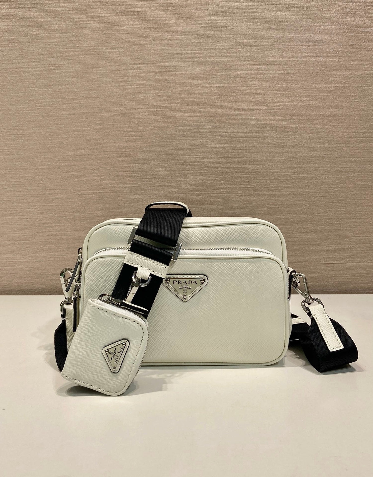 Nylon Camera with Pouch Crossbody Bag